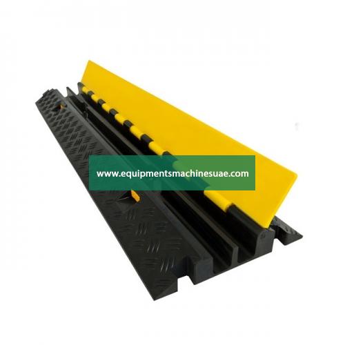 2-Channel Rubber Cable Protector Ramps Cord Cover with 20 Ton