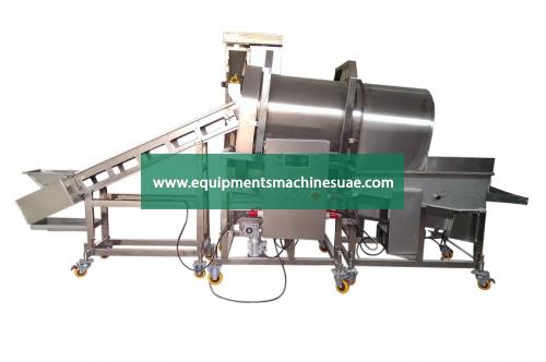 Nugget Automatic Chicken Fish Popcorn Drum Breader Flouring Machine