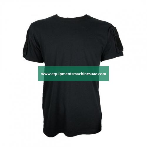 Black Tactical T-shirt with Loop Pocket