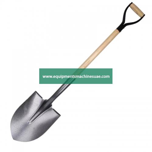 Coating Round Shovel with Wooden Handle