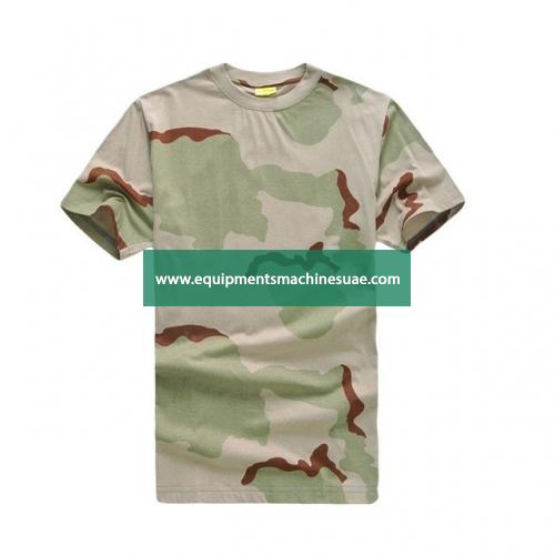 Cotton O-neck Military Men Custom T Shirt