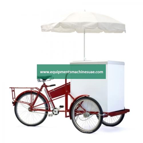 Electric Coffee Tricycle with Freezer