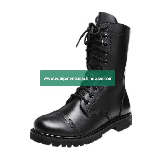 High Top Black Leather Boots