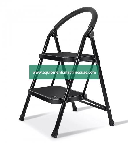 Lightweight 2 Step Ladder Step Stool Heavy Duty Steel Folding