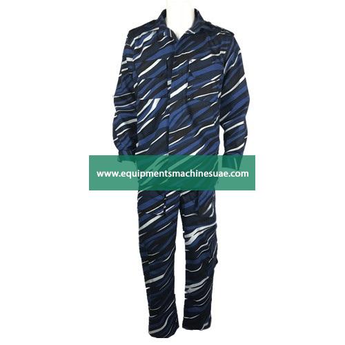 Navy Blue Camouflage Military Uniform