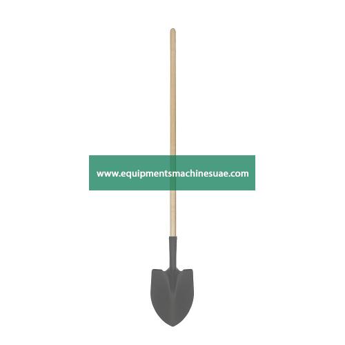 Paint Round Shovel with Wooden Handle