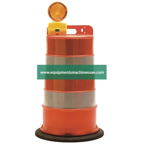 Plastic Traffic Barrier with Rubber Base