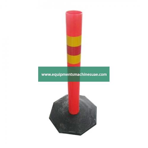 Road Safety Traffic Bollard with Recycling Rubber Base