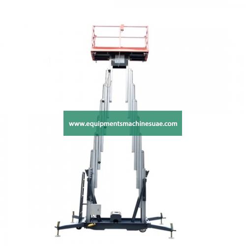 Single Dual Masts Aluminum Man Lift